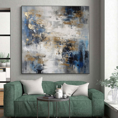 Gigantic Custom Hand-Painted Abstract Painting for Mudroom Paw Wash Wall