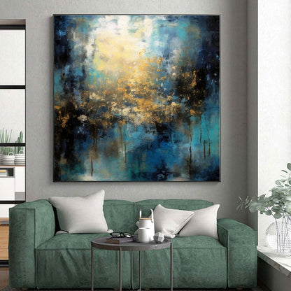 Vast Custom Abstract Art for Home Indoor Pool and Spa Feature Wall