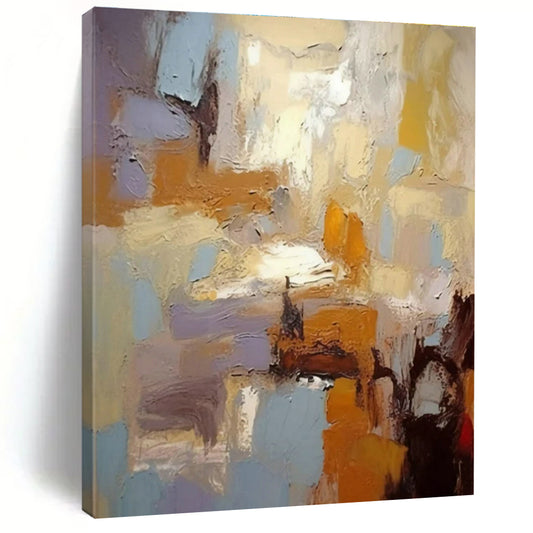 Super-Sized Custom Hand-Painted Abstract Canvas for Kids’ Playroom Reading Nook Wall LargeART0608