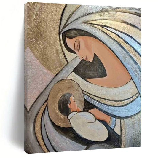 Candlelit Ambiance Hand-Painted Canvas for Intimate Dining Rooms