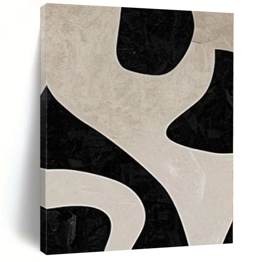 Large Hand-Painted Contemporary Abstract Wall Art for Family Home Mudrooms