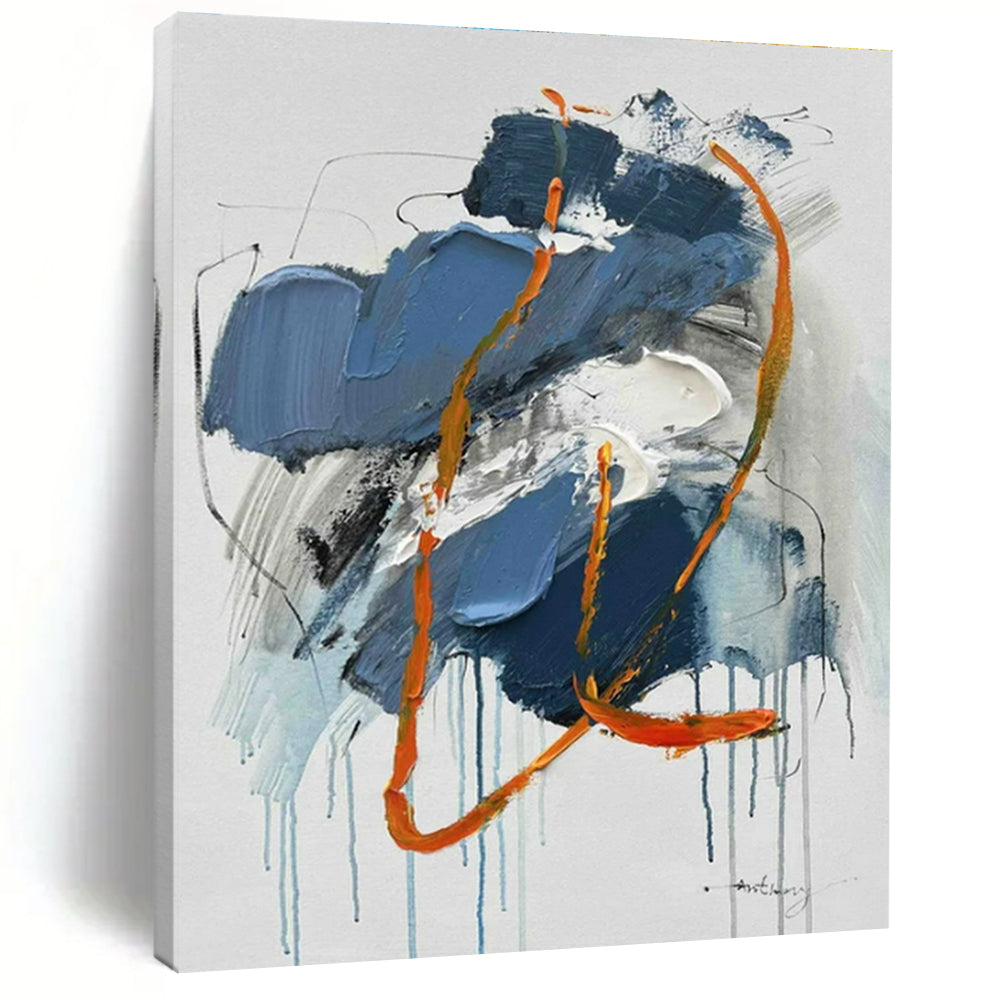 Oversized Modern Abstract Canvas for Mudroom Functional and Stylish Design