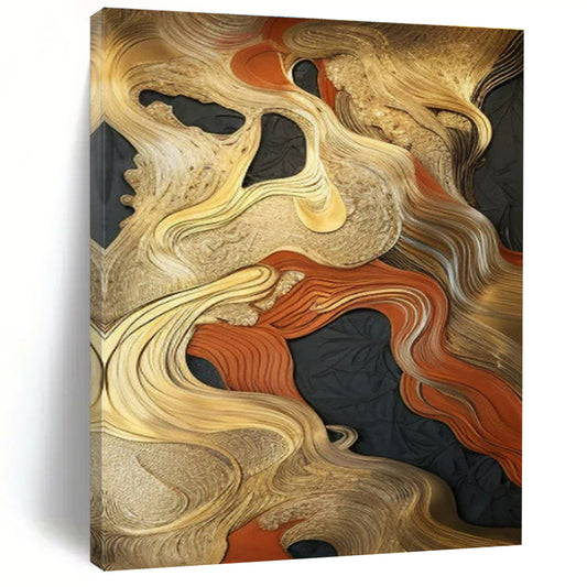 Giant Modern Abstract Canvas for Laundry Room Aesthetic Transformation
