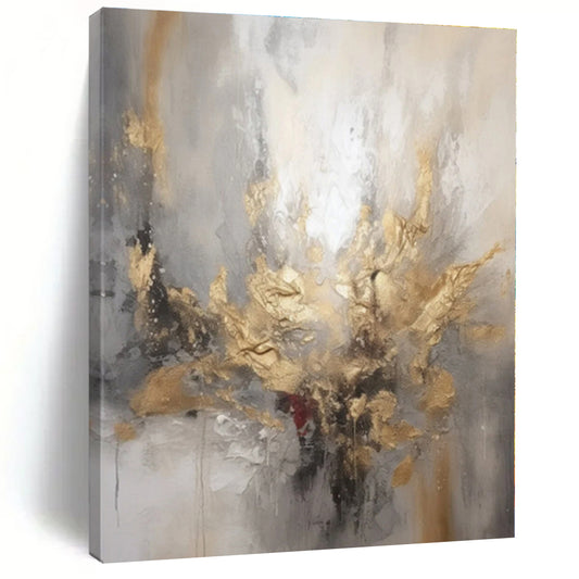 Super-Sized Custom Hand-Painted Abstract Painting for Home Wine Cellar Elegance Wall