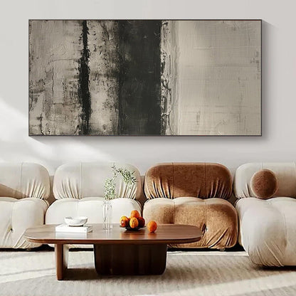 Custom Hand-Painted Abstract Mural for Living Room and Entryway