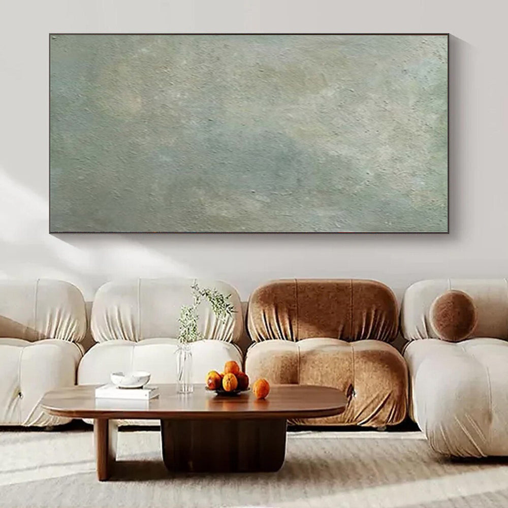 Monumental Handcrafted Abstract Canvas for Agricultural Processing Plant Lobbies
