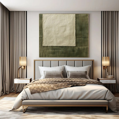 Giant Abstract Painting for Dressing Room Vanity Areas - Hand-Painted Acrylic on Canvas