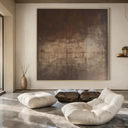 Oversized Custom Hand-Painted Abstract Art for Dining Room and Hallway