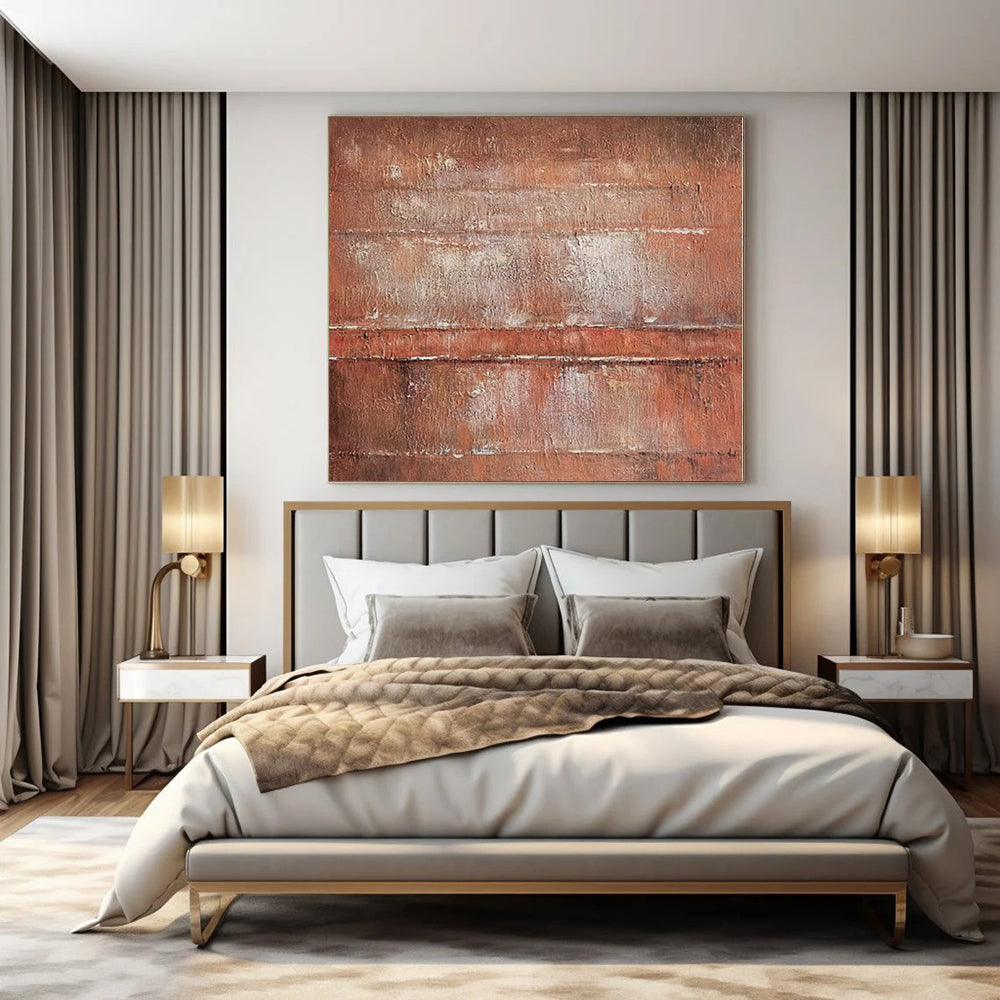 Monumental Abstract Painting for Loft Stairwells - Commissioned Mixed Media