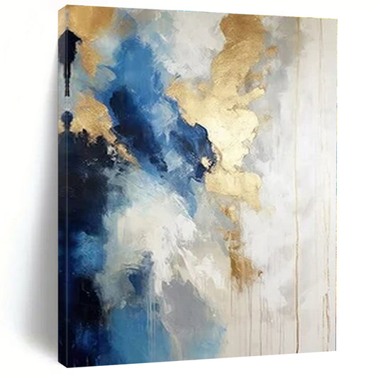 Enchanted Forest Hand-Painted Abstract Canvas for Children's Bedrooms