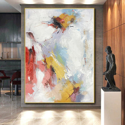Oversized Custom Abstract Wall Art for Home Theater Projector Screen Feature Walls