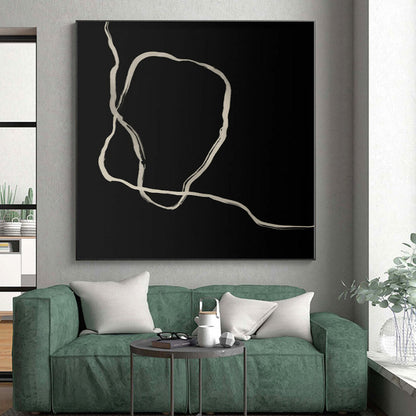 Oversized Custom Abstract Painting for Home Office Breakout Areas