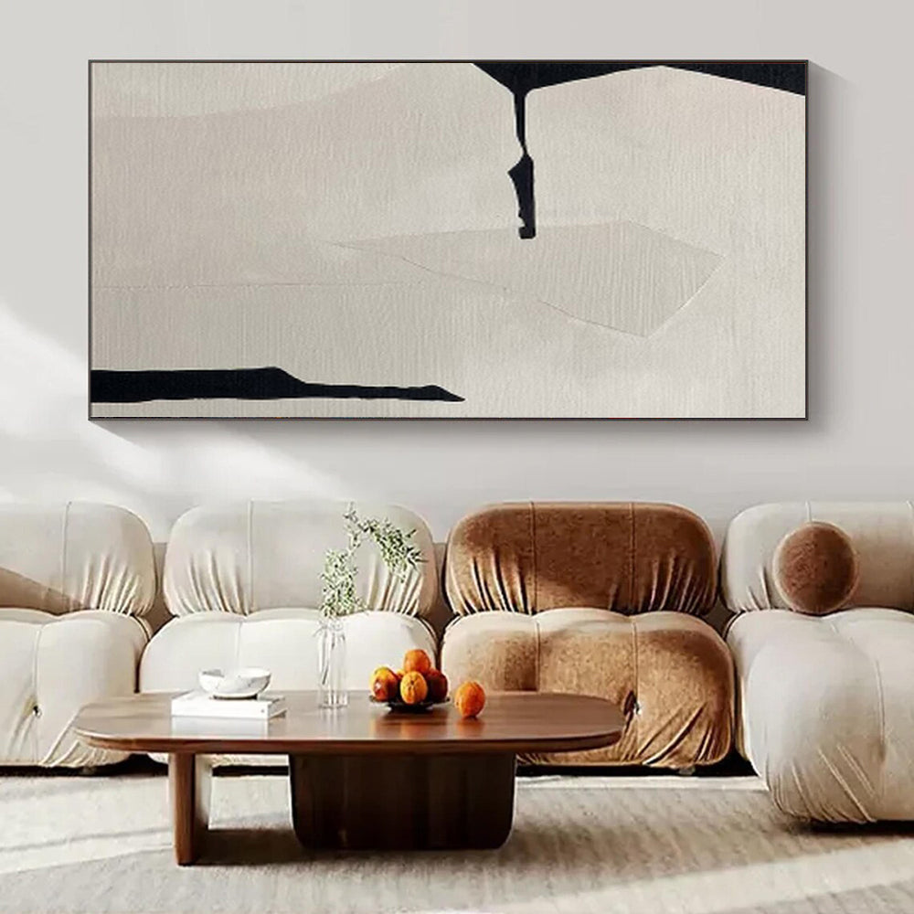 Large Hand-Painted Abstract Art for Botanical Greenhouse Educational Zones