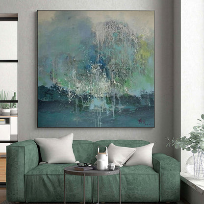 Super-Sized Custom Hand-Painted Abstract Canvas for Commercial Interiors LargeART0638