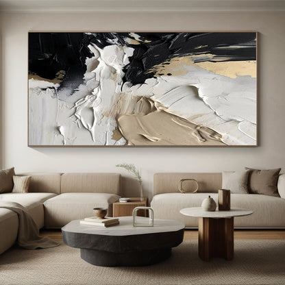 Large-Scale Abstract Art for Attic Storage and Display Wall