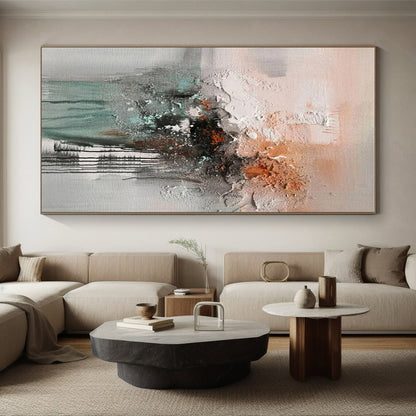 Large Contemporary Abstract Painting for Aquarium Underwater Tunnel Passages