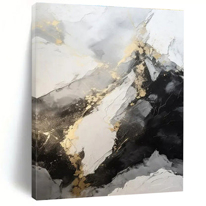 Super-Sized Modern Abstract Painting for Event Live Painting Demonstration Backdrops