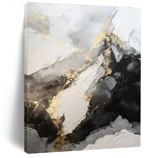 Super-Sized Modern Abstract Painting for Event Live Painting Demonstration Backdrops