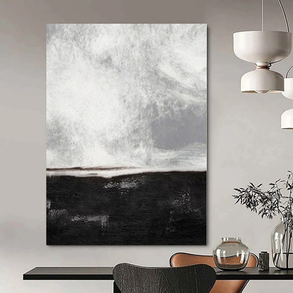 Dreamy Hand-Painted Abstract Wall Decor for Living Room Picture Windows