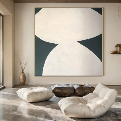 Extra-Huge Hand-Painted Modern Abstract Canvas for Luxury Villa Foyers