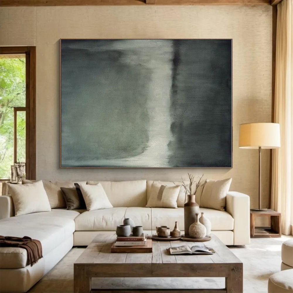 Super-Sized Custom Hand-Painted Abstract Painting for Home Wine Cellar Barrel Wall LargeART0630