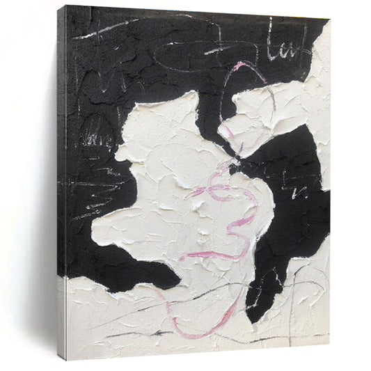 Oversized Modern Abstract Canvas for Home Music Studio Creative Backdrop