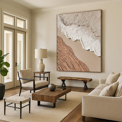 Oversized Abstract Wall Art for Hallway Staircase Visual Flow LargeART0673