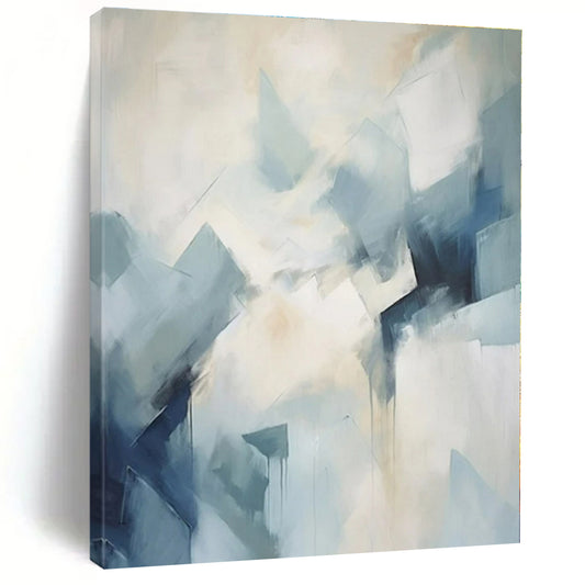 Custom Hand-Painted Abstract Painting for Bedroom and Entryway