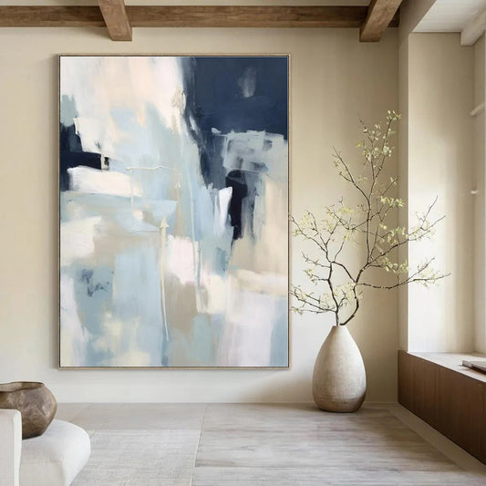 Hand-Painted Personalized Abstract Canvas for Office and Bedroom
