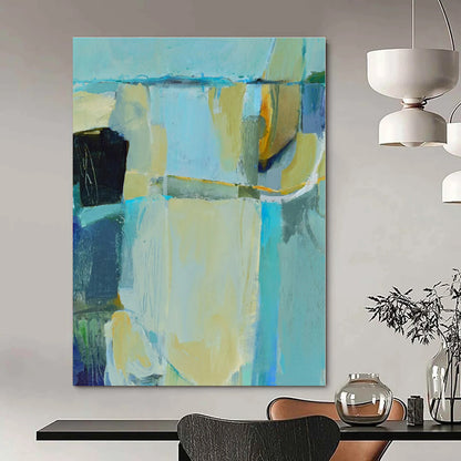 Hand-Painted Custom Abstract Mural for Office Creative Studios