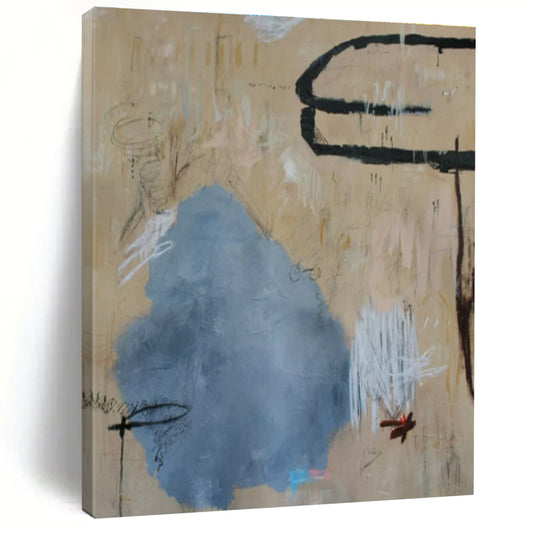 Custom Hand-Painted Abstract Painting for Office & Bar