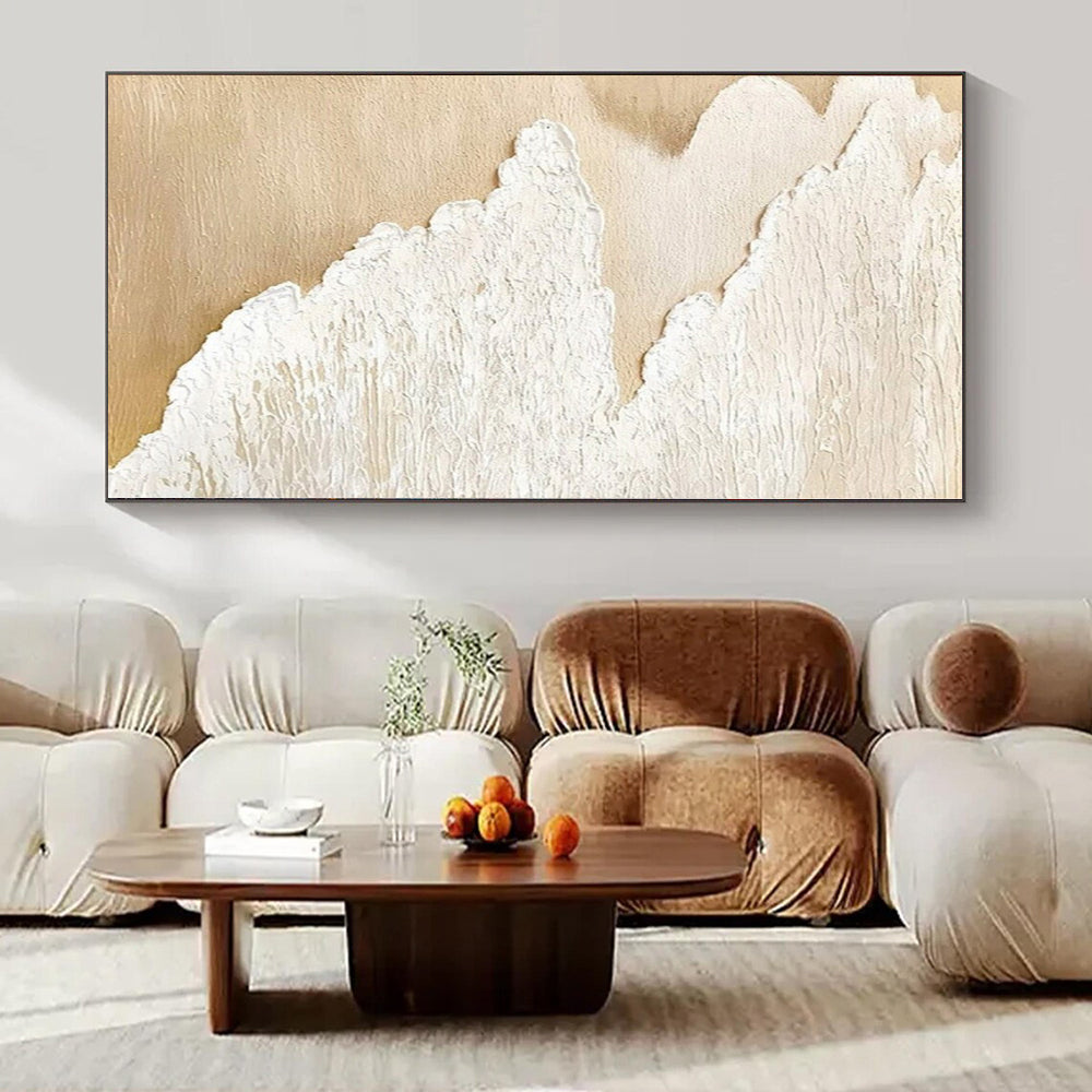 Oversized Hand-Painted Modern Abstract Mural for Family Home Playrooms