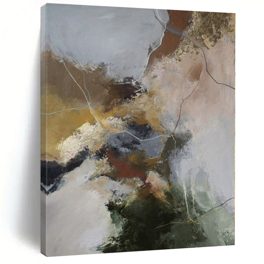 Large Custom Abstract Art for Bathroom Vanity Walls