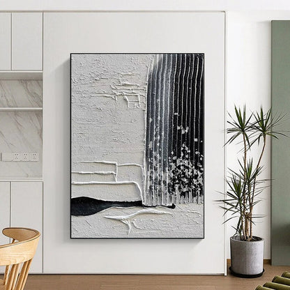 Monumental Custom Abstract Painting for Sunroom French Door Walls