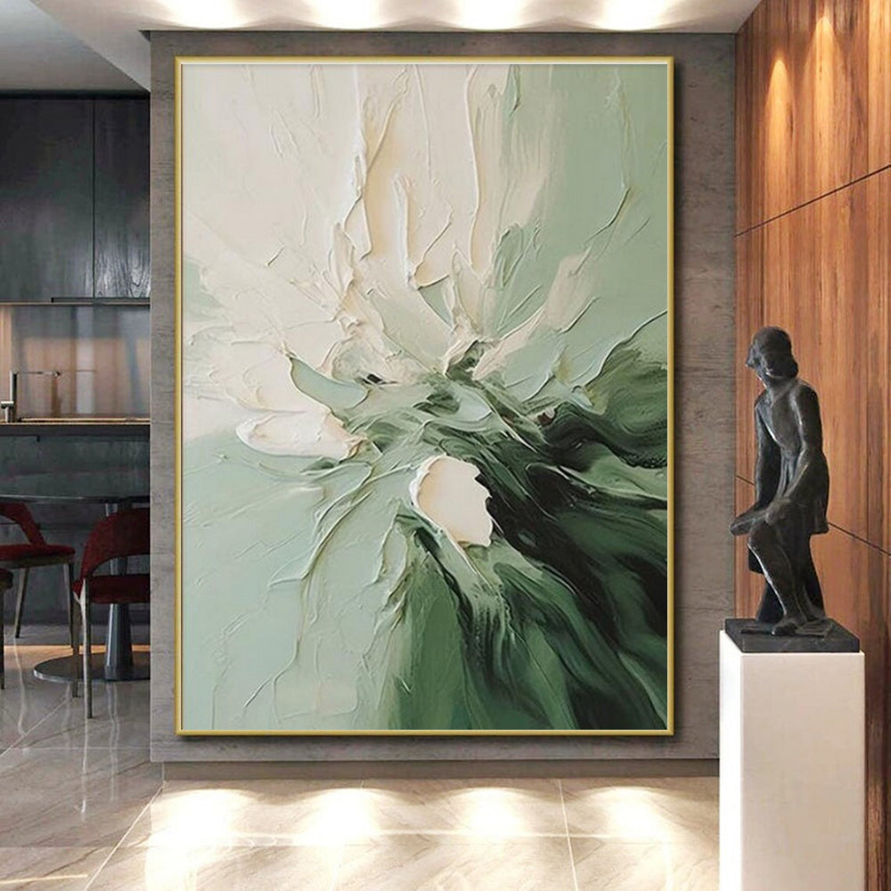 Huge Bespoke Hand-Painted Abstract Wall Art for Home Theater Acoustic Wall LargeART0624