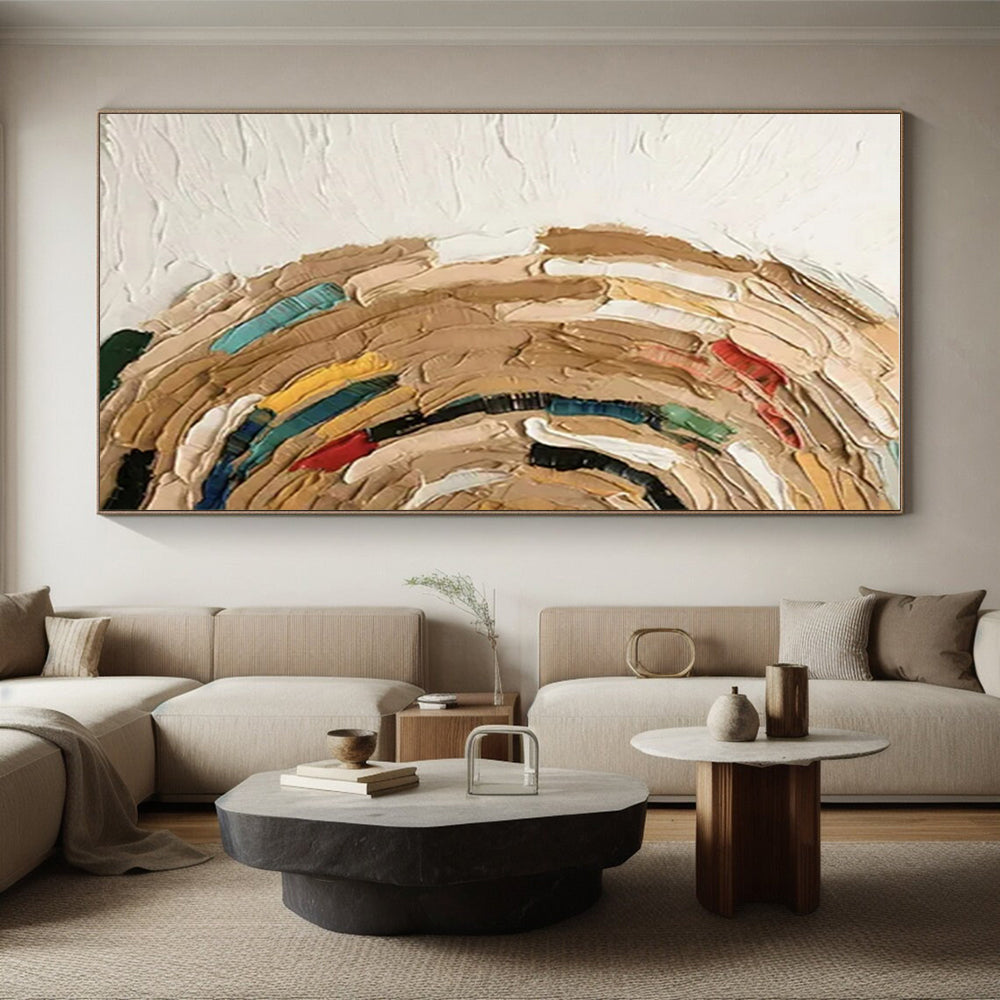 Oversized Abstract Painting for Living Room Above Fireplace LargeART0663