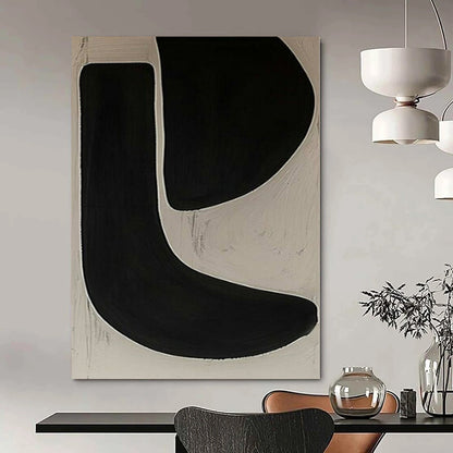 Large-Scale Hand-Painted Contemporary Abstract Mural for Family Home Laundry Rooms
