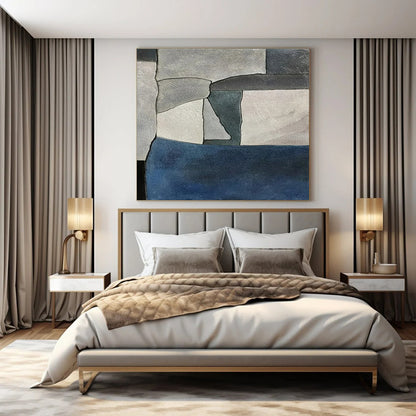 Hand-Painted Personalized Abstract Canvas for Bar & Hotel Pool Decks