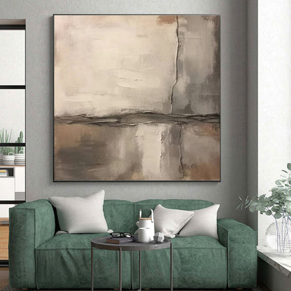 Monumental Abstract Canvas for Nursery Changing Table Wall