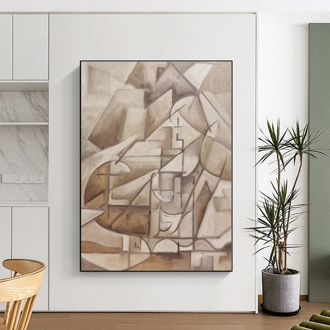Super-Sized Custom Abstract Painting for Sunroom Skylight Ceiling Panels