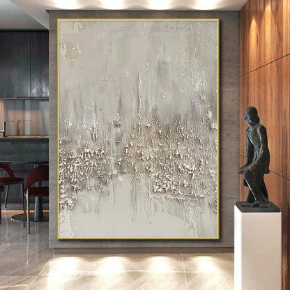 Oversized Custom Abstract Painting for Home Wine Cellar Feature Walls