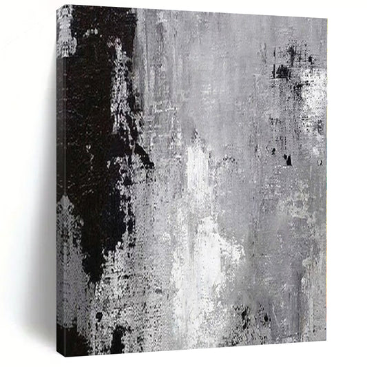 Enchanting Hand-Painted Abstract Mural for Living Room Alcoves