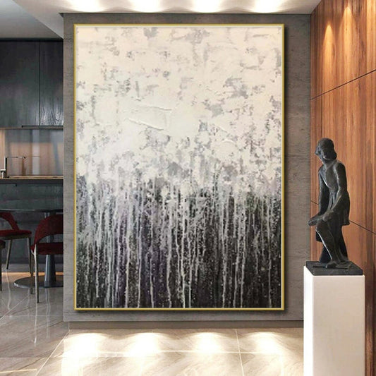 Massive Abstract Industrial Hand-Painted Art for Garage Project Wall