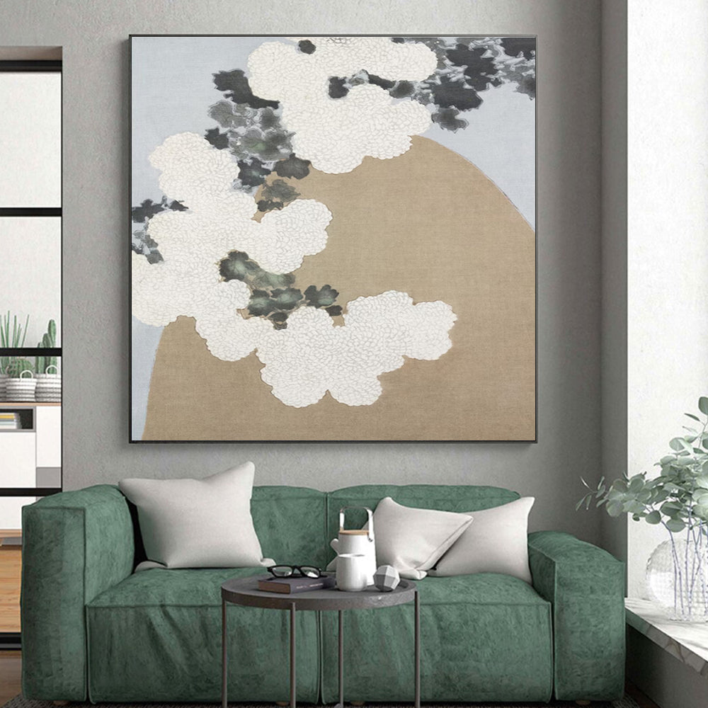 Vast Contemporary Abstract Art for Contemporary Home Wine Cellar Tasting Counter Wall