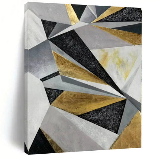 Immense Hand-Painted Abstract Wall Art for Home Craft Room Worktable and Supply Storage Walls
