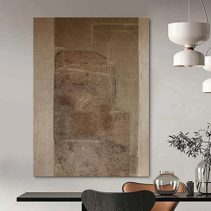 Large-Scale Hand-Painted Contemporary Abstract Mural for Office Entryways