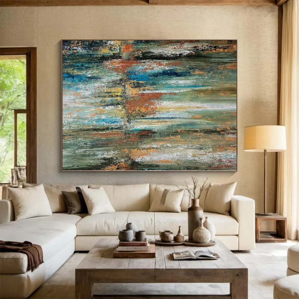 Giant Minimalist Abstract Canvas - Made to Order Oil on Canvas for Spa Waiting Rooms