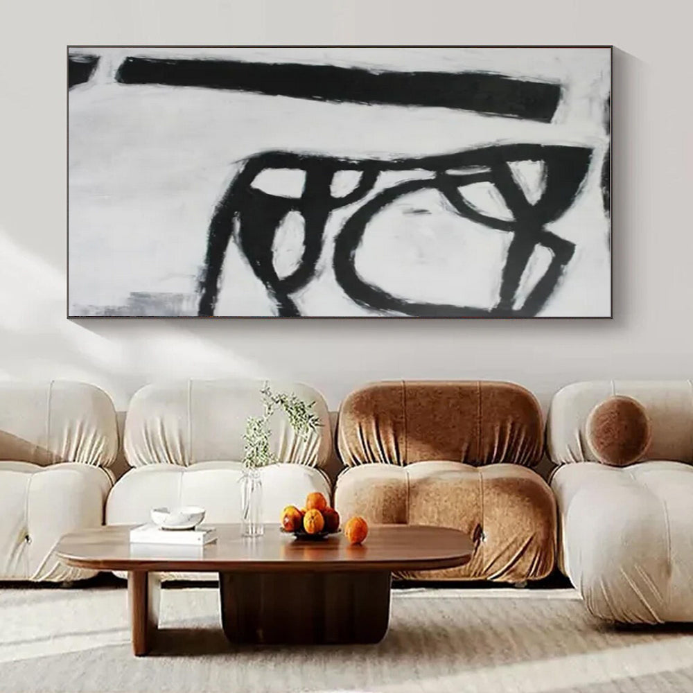Hand-Painted Bespoke Abstract Canvas for Bedroom & Hotel Guest Rooms