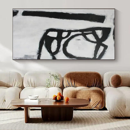 Hand-Painted Bespoke Abstract Canvas for Bedroom & Hotel Guest Rooms