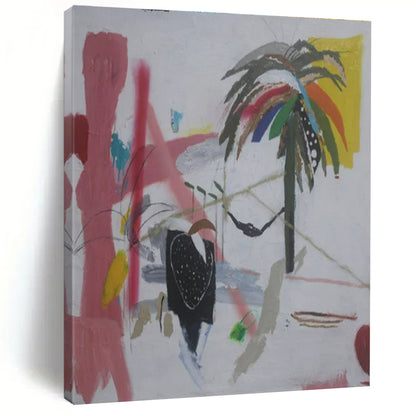 Custom Hand-Painted Abstract Canvas for Bedroom & Hallway